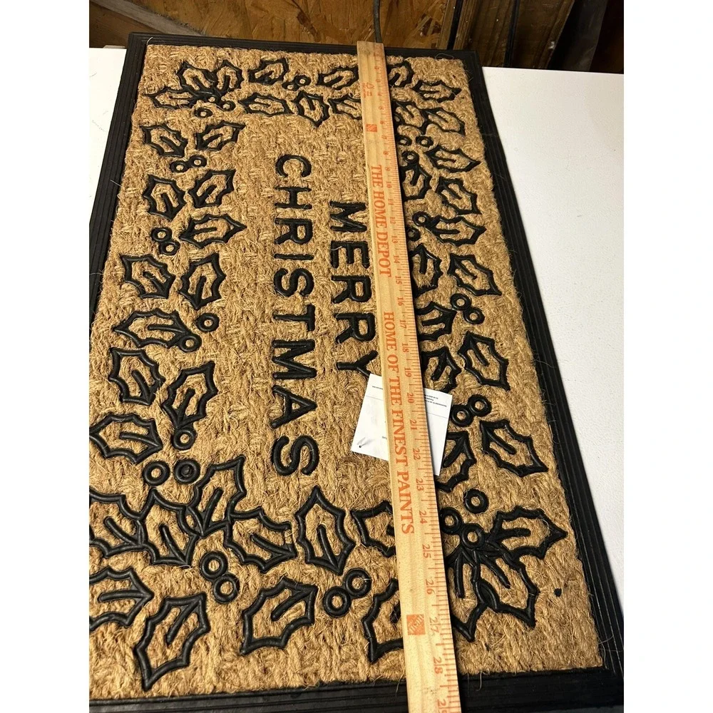 Merry Christmas Door Mat 18x30 New W/Tags Hobby Lobby